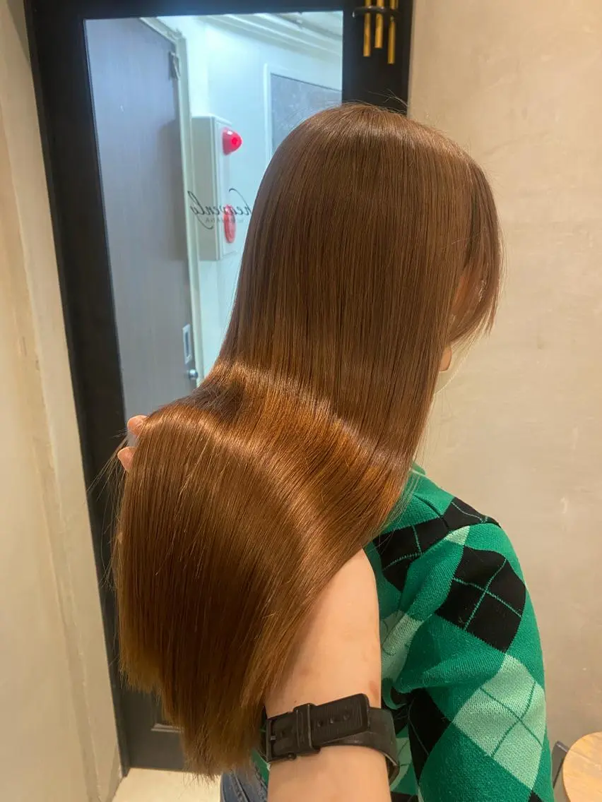 セミロング カット ヘアカラー トリートメント 新宿/顔周りカット +レイヤー=しずく♩のヘアスタイル