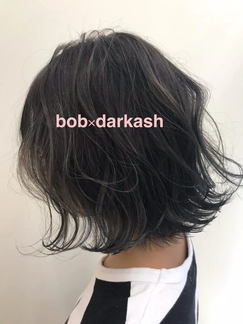 ショート ボブ ハイライト PAIR DAISUKEのヘアスタイル