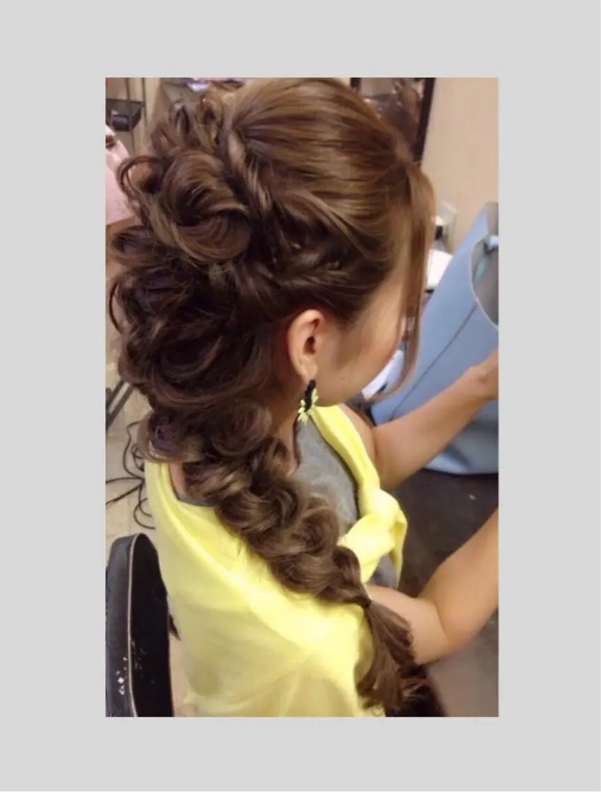 ロング カラー パーマ ヘアアレンジ ネイル マツエク・マツパ 吉川 宙翔のヘアスタイル