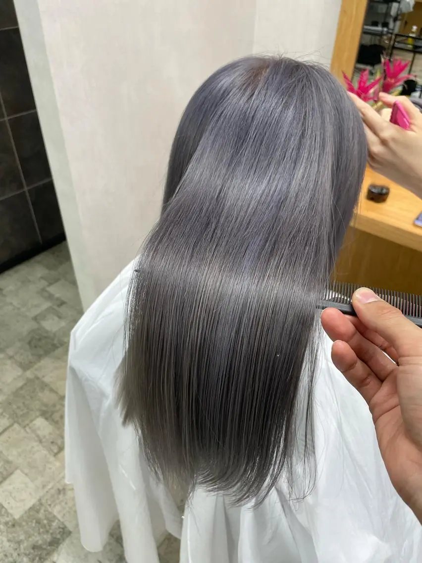 ロング カラー パーマ 髪質改善🌸縮毛矯正 専門家💖後藤のヘアスタイル