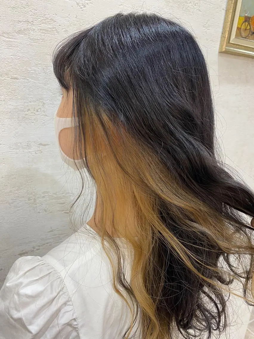 ロング カラー ロング 松本 沙良のヘアスタイル