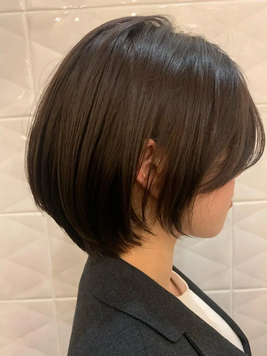 ショート カット ヘアカラー トリートメント LucksiMie ginza 明松のヘアスタイル