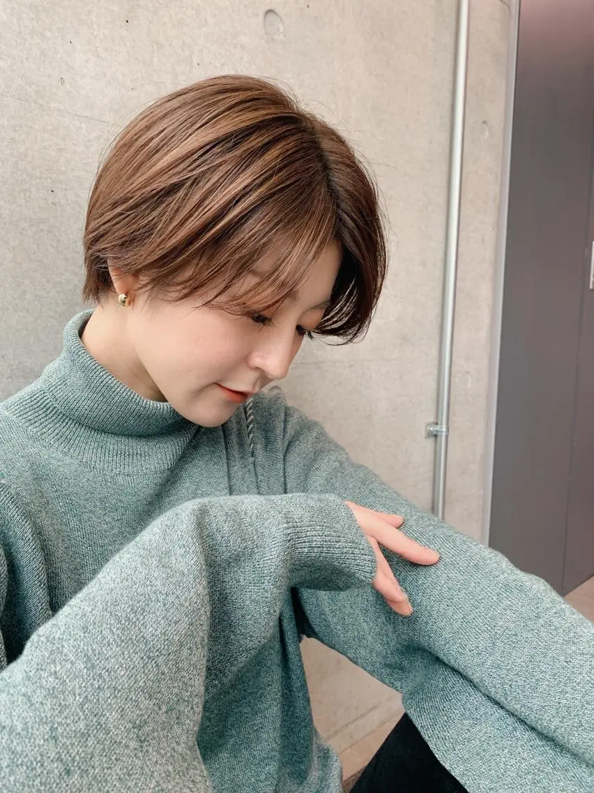 ショート ショートヘア カット ヘアカラー オシャレ髪✔️ 店長オオキアキヒロのヘアスタイル