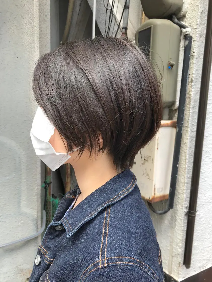 ショート ショートヘア カット ayane⭐️ボブ・ ショート・パーマのヘアスタイル