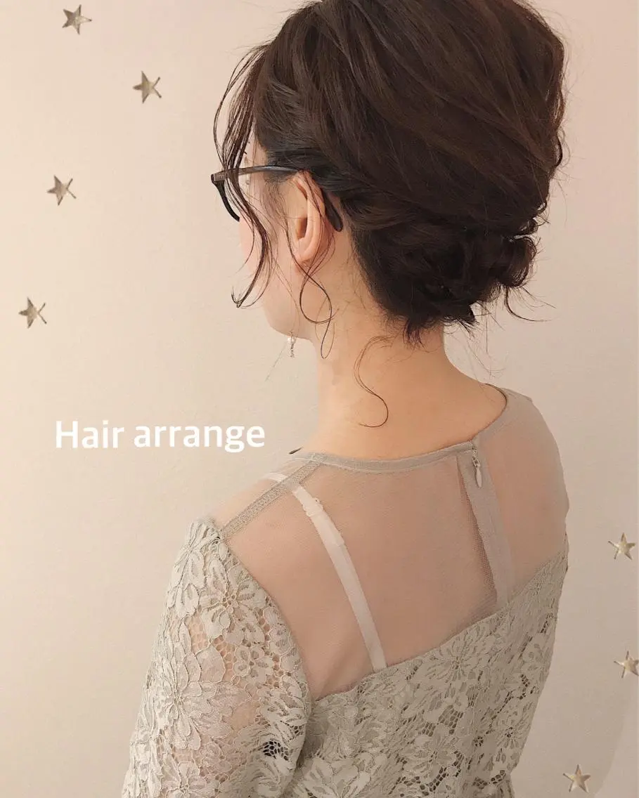 ミディアム ヘアアレンジ ヘアセット 市川 千夏のヘアスタイル