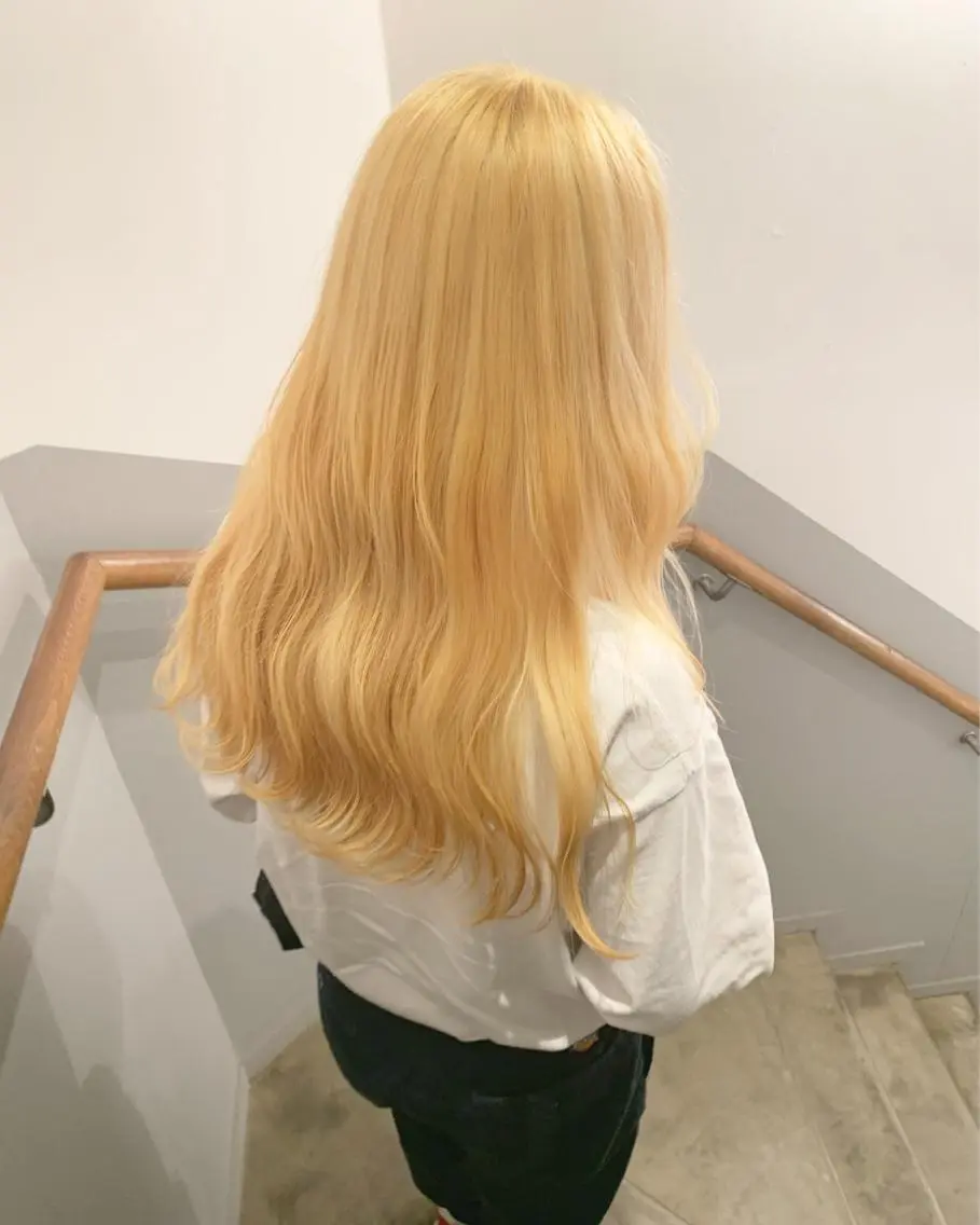 ロング カラー ヘアアレンジ 🎀暖色カラー🎀 ♡yurika♡のヘアスタイル