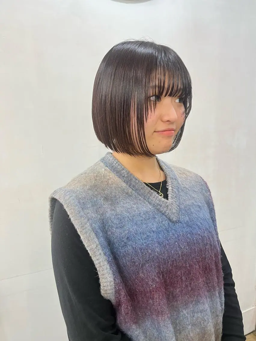 ミディアム カット ヘアカラー トリートメント ヘッドスパ 髪質改善/艶カラー MISATOのヘアスタイル