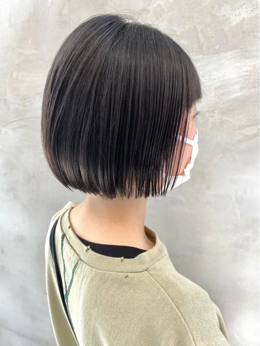 ショート カラー アッシュ 透明感カラー ダークアッシュ ボブ 🫧透明感カラー🫧 OIKAWAのヘアスタイル