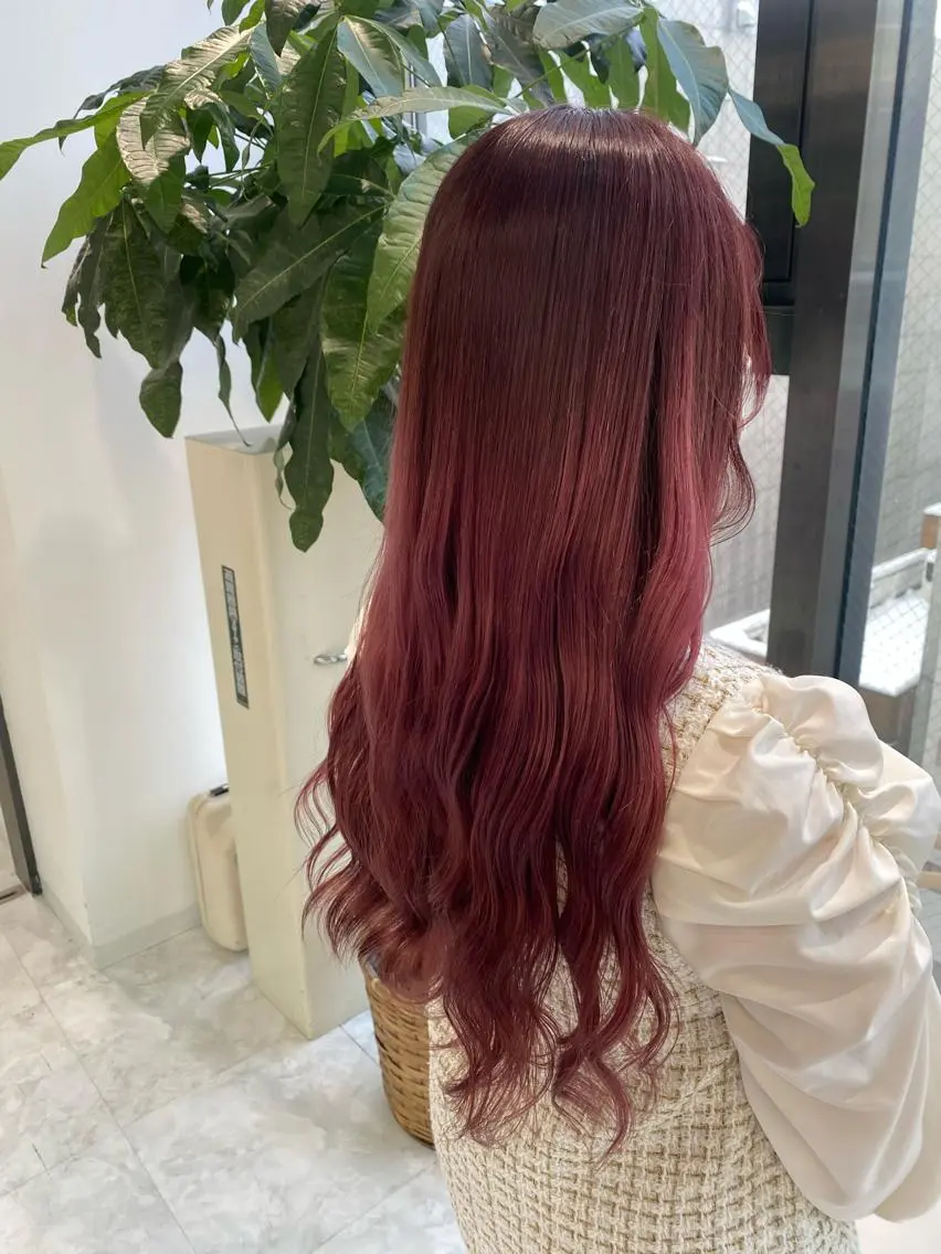 ロング カラー ヘアアレンジ クリスマス ヘアカラー トリートメント ブリーチなしの達人 🌈KAITOのヘアスタイル