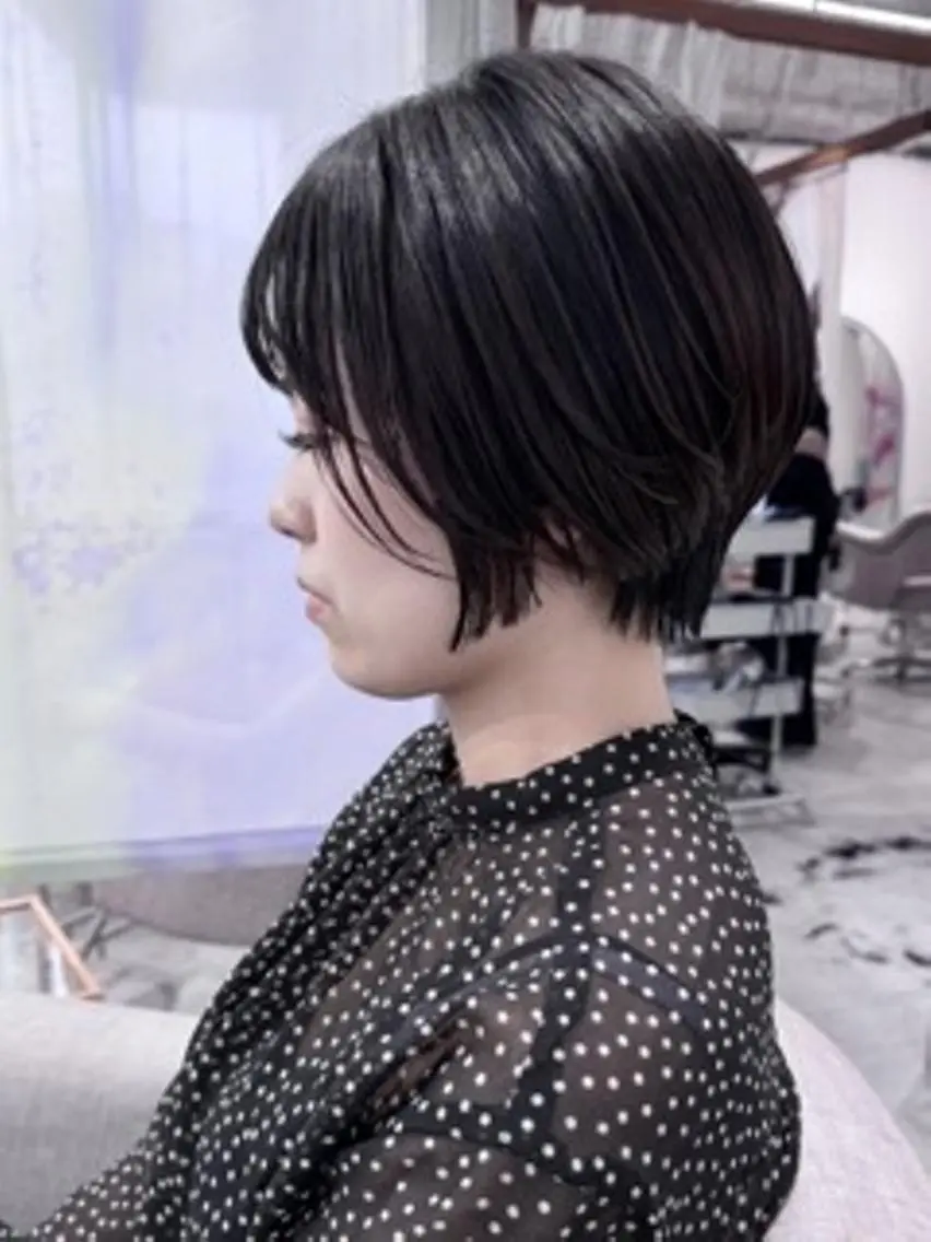 ショート 似合わせカット ショートヘア 小顔カット カット 白髪ぼかし×ショート 稲垣 圭祐のヘアスタイル