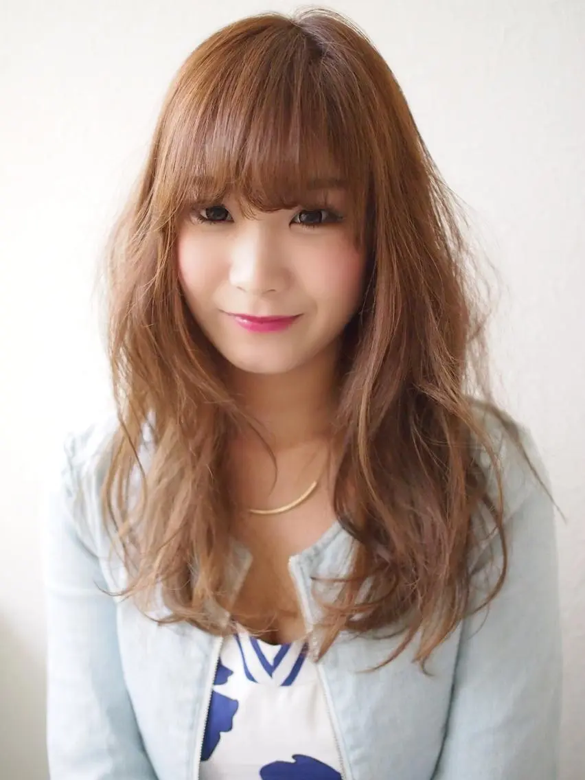 セミロング カラー アッシュ 中村 海のヘアスタイル