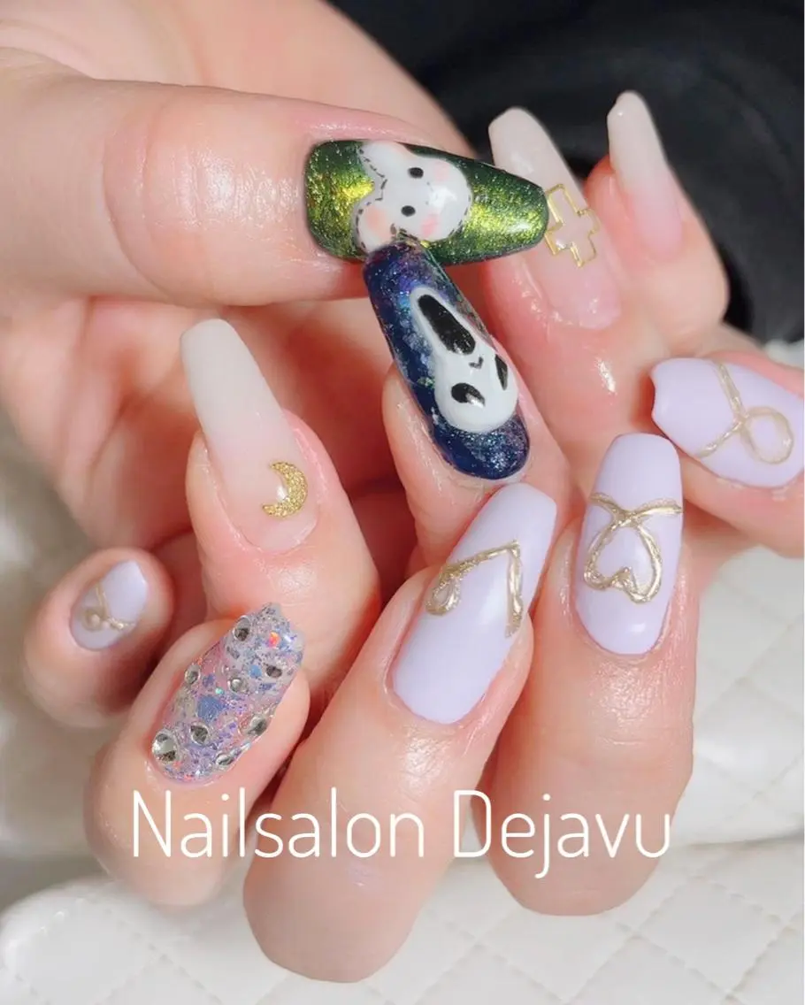 ネイル アートネイル ラメ(グリッター) マットネイル パステルネイル Nail salon Dejavu 🌿のネイルデザイン
