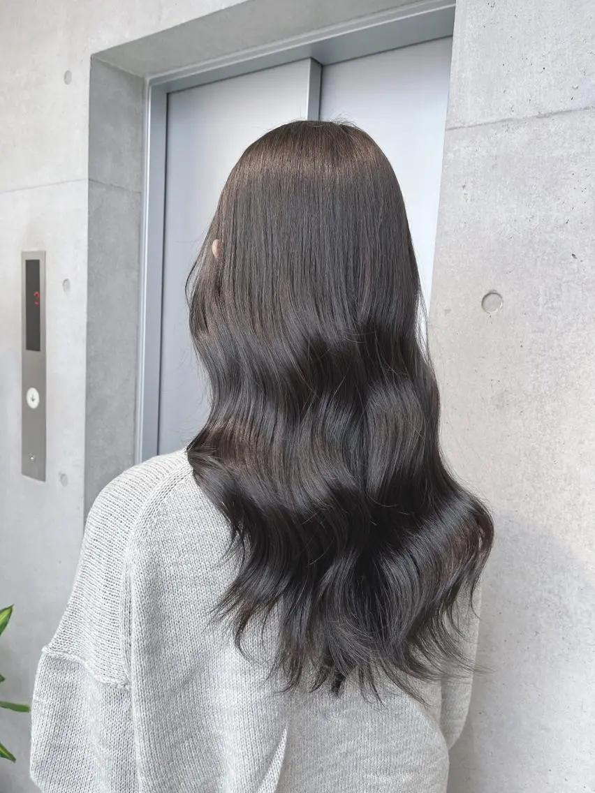 セミロング カット ヘアカラー トリートメント 🌫️大人韓国ヘア 🌫️naoyaのヘアスタイル