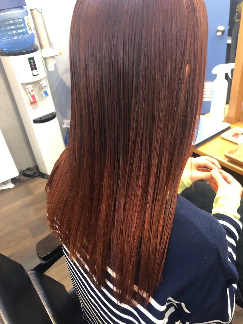 ロング カラー 長井 美佳のヘアスタイル