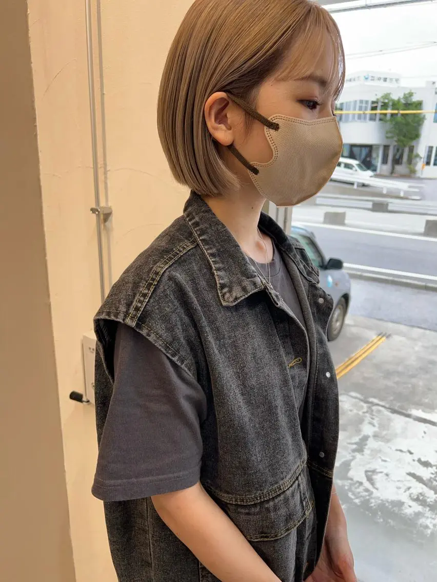 ショート カラー ボブ テトネ タカシのヘアスタイル