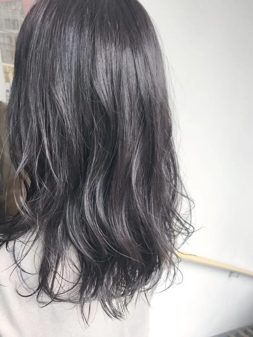 セミロング カラー ブルーカラー ブルージュ ラベンダーカラー 【完全マンツー 恵比寿】佐藤 翔のヘアスタイル