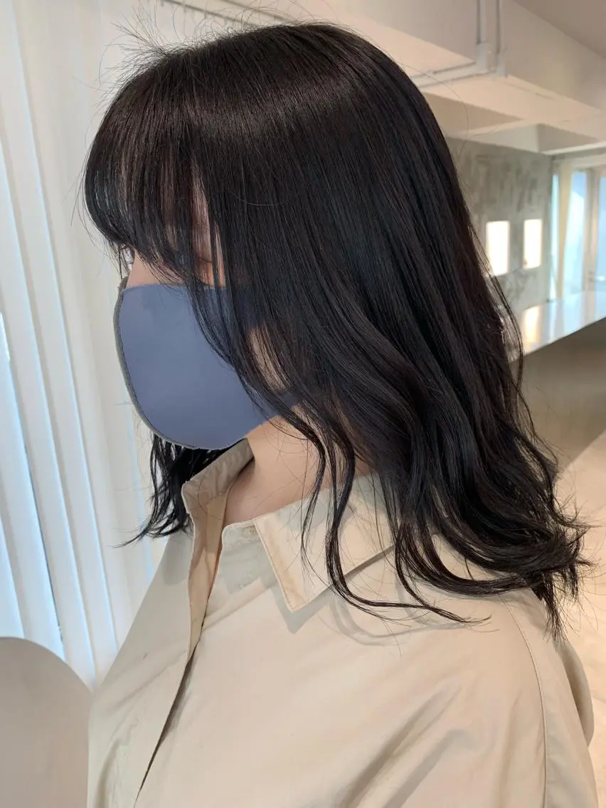 セミロング カラー ヘアアレンジ 🫧透明感カラー/ ボブ/小笠原汐海🪽のヘアスタイル