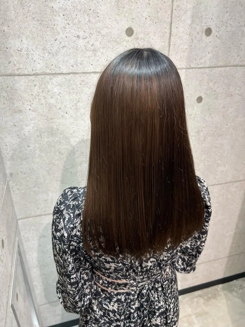 ロング 髪質改善 トリートメント 韓国パーマ 美容師 和田爽良のヘアスタイル