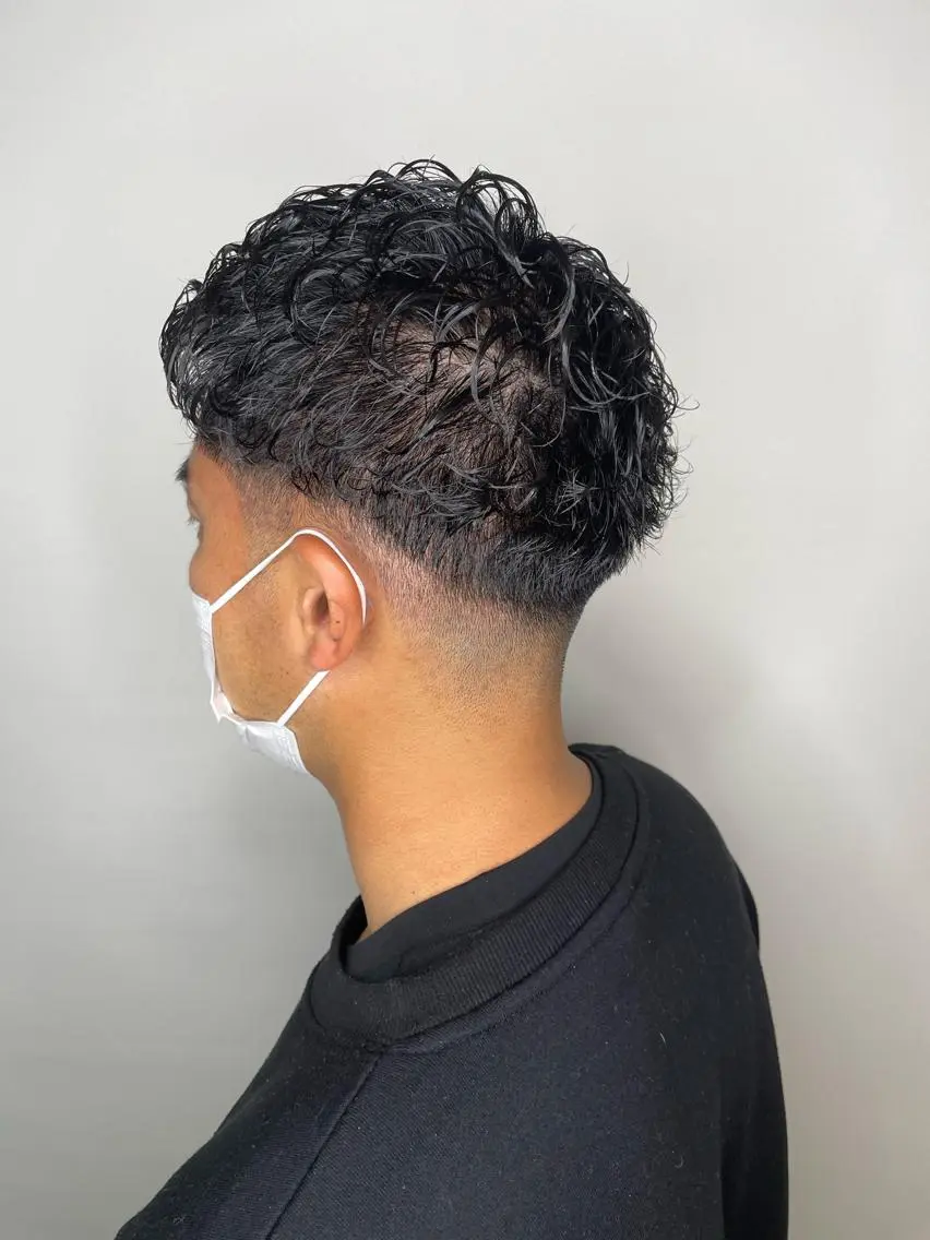 パーマ メンズ メンズパーマ 渋谷/フェード/ 國分 翔のヘアスタイル