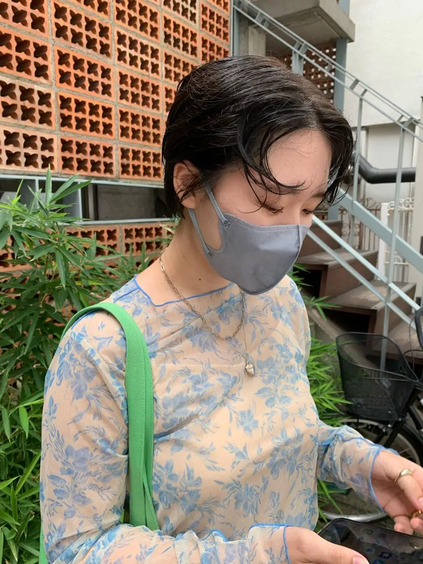 ショート パーマ ボブパーマコテ巻き風 パーマNo1深江秀平のヘアスタイル