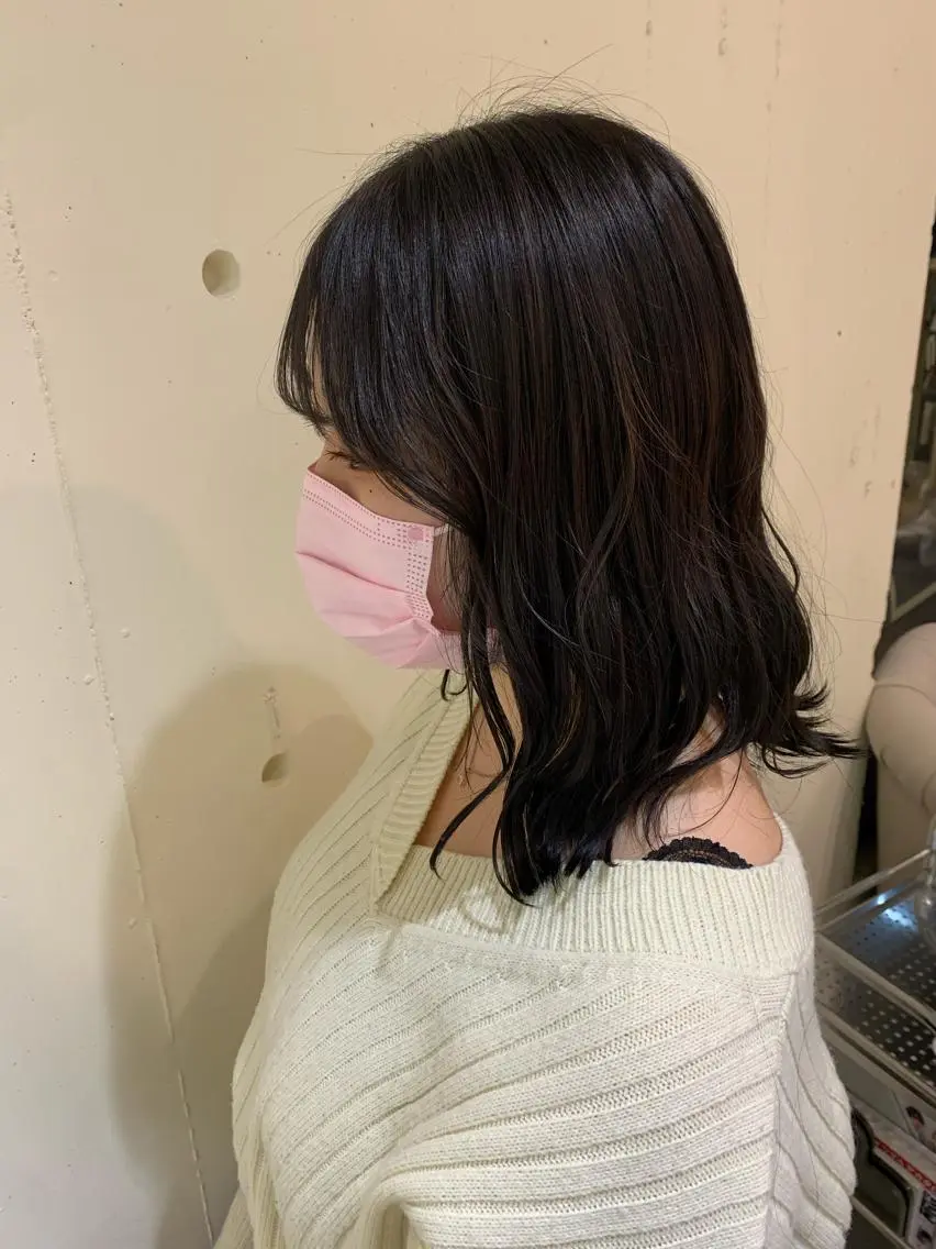 ミディアム カラー 💖クボ モモ💖のヘアスタイル