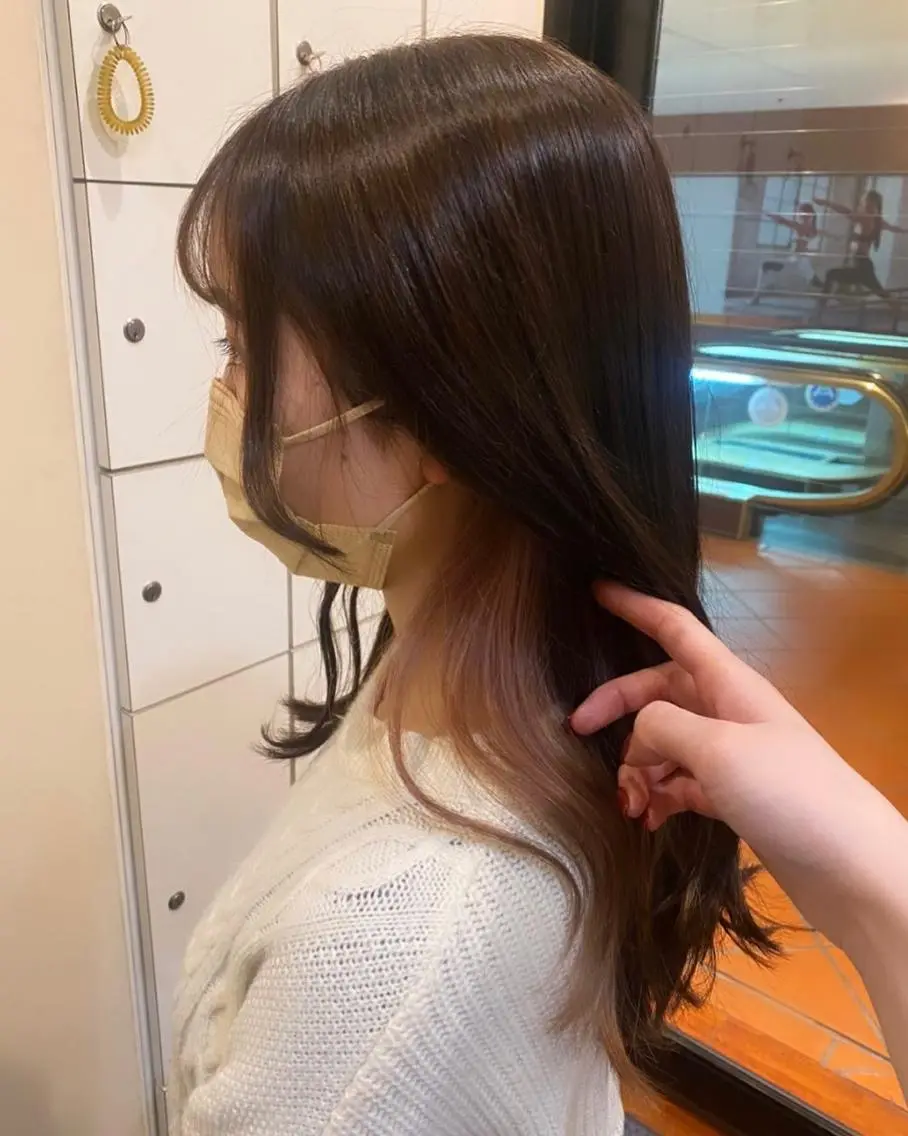 ミディアム カラー パーマ ヘアアレンジ メンズ ベージュカラー ピンクカラー ピンクベージュ 🩷Eny terrace🩷のヘアスタイル