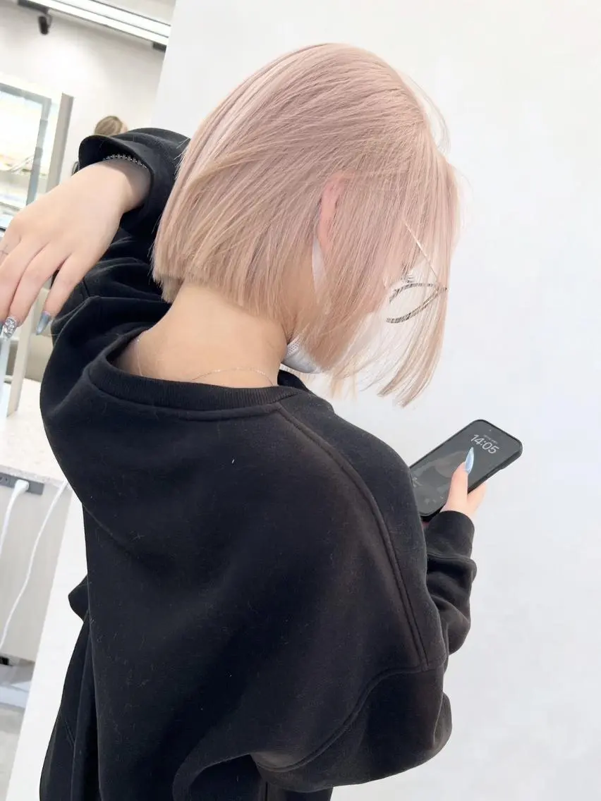 ショート カラー ピンクカラー ショートヘア 中明度/透明感 🥀那波のヘアスタイル