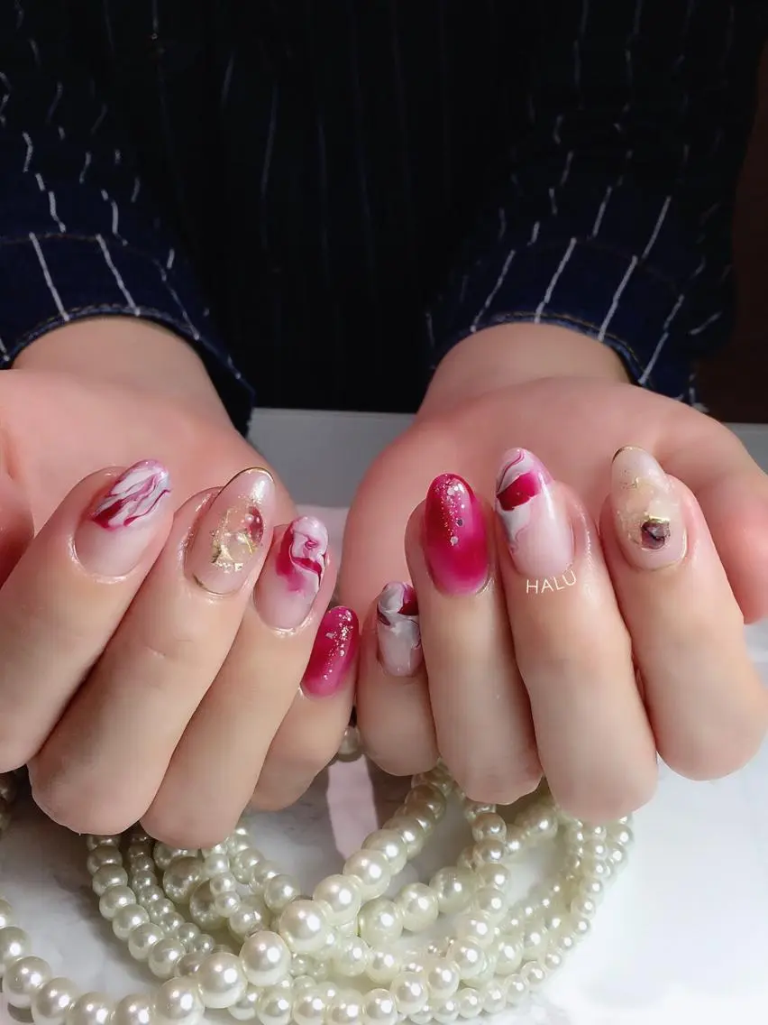 ネイル ニュアンスネイル HALU ハルのネイルデザイン