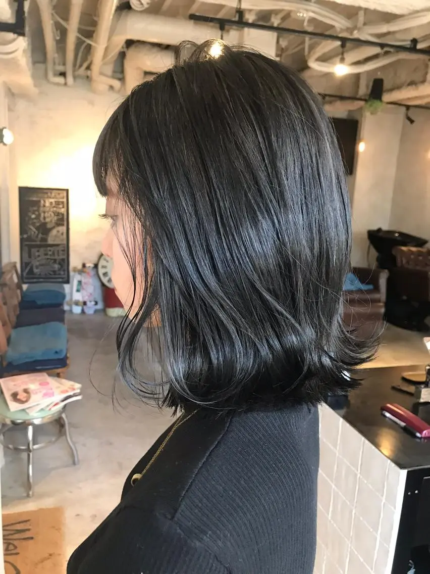 ミディアム カラー ヘアアレンジ 髪質改善カラー/艶髪 LISAのヘアスタイル