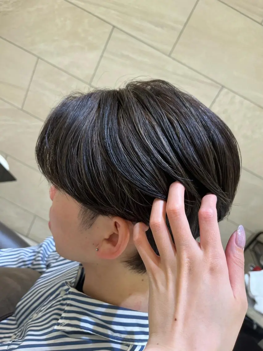 メンズ カット 縮毛矯正 ヘッドスパ 銀座メンズ専門🖤 叶奈々のヘアスタイル
