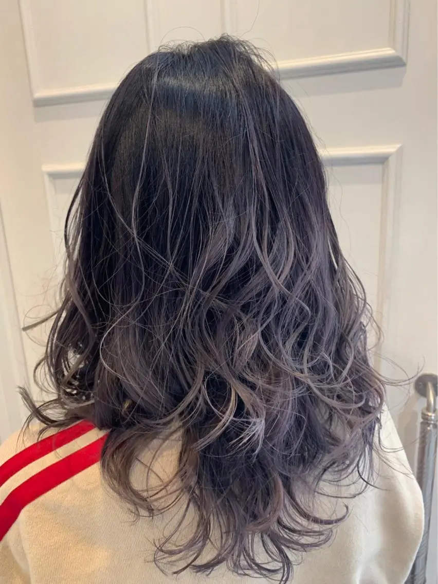 セミロング カラー ラベンダーカラー 🫟Blanco🫟 Color&Careのヘアスタイル