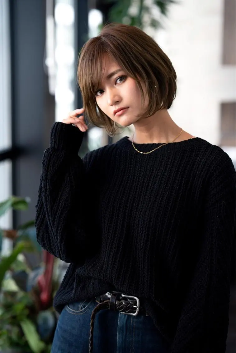 ミディアム カラー カット ヘアカラー トリートメント 🉐レイヤー/塩見 弘樹🉐渋谷のヘアスタイル