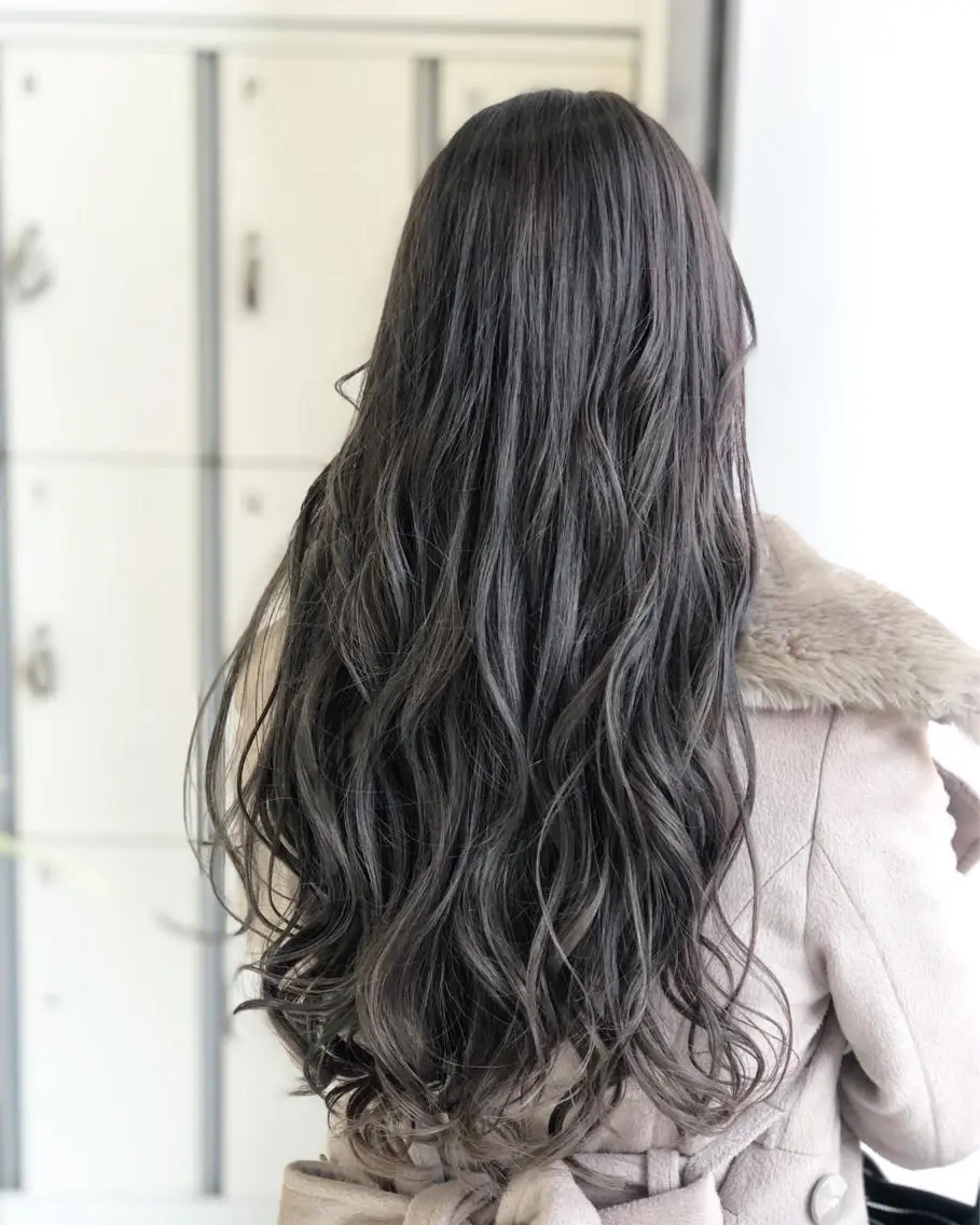 ロング カット ヘアカラー トリートメント ヘアセット 🌼上水流 彩乃🌼のヘアスタイル