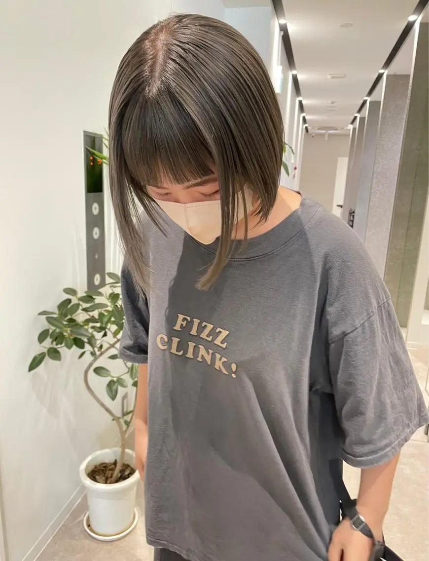 ミディアム カラー グレージュ オリーブグレージュ オリーブグレー オレンジ ベージュ🤎透明感 カラー🤎anriのヘアスタイル