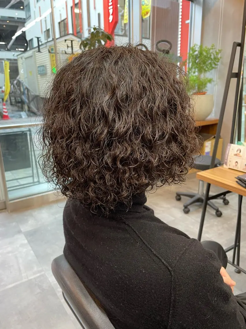 ミディアム ミディアムパーマ カット パーマ ANGELICA💎 ショウゴのヘアスタイル