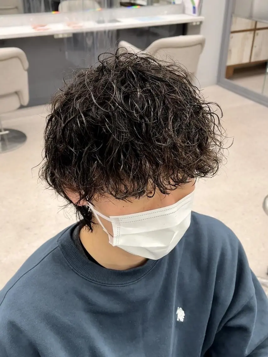 メンズ 🍐シャドウパーマ メンズ特化/守岡🍐のヘアスタイル
