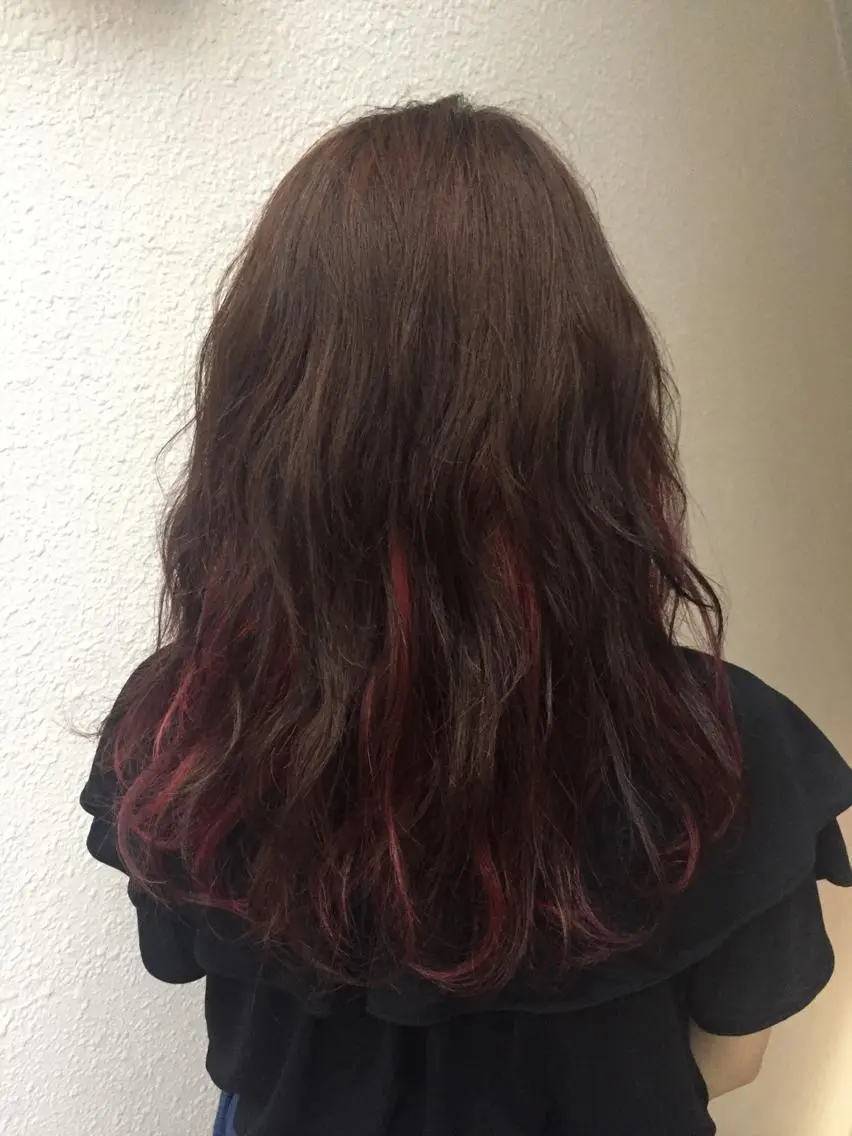 セミロング カラー パーマ ヘアアレンジ メンズ キッズ ネイル マツエク・マツパ メンズインナーカラー インナーカラー 新宿/髪質改善/ 美髪矯正✨浅江通友のヘアスタイル