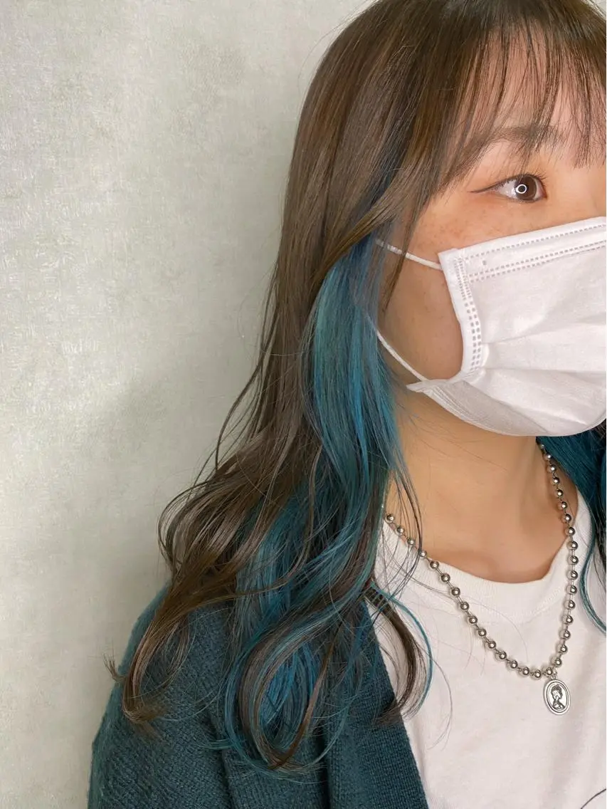ロング ヘアカラー トリートメント 🌱ブリーチ・透明感 カラー/mapi🦭のヘアスタイル