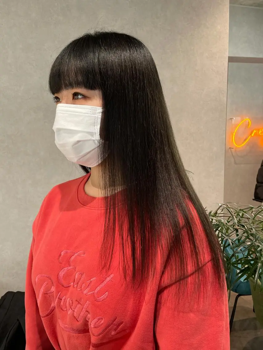 ロング カラー レイヤーカット トリートメント ヘアカラー ナチュラル透明感🌱 小山美樹子のヘアスタイル