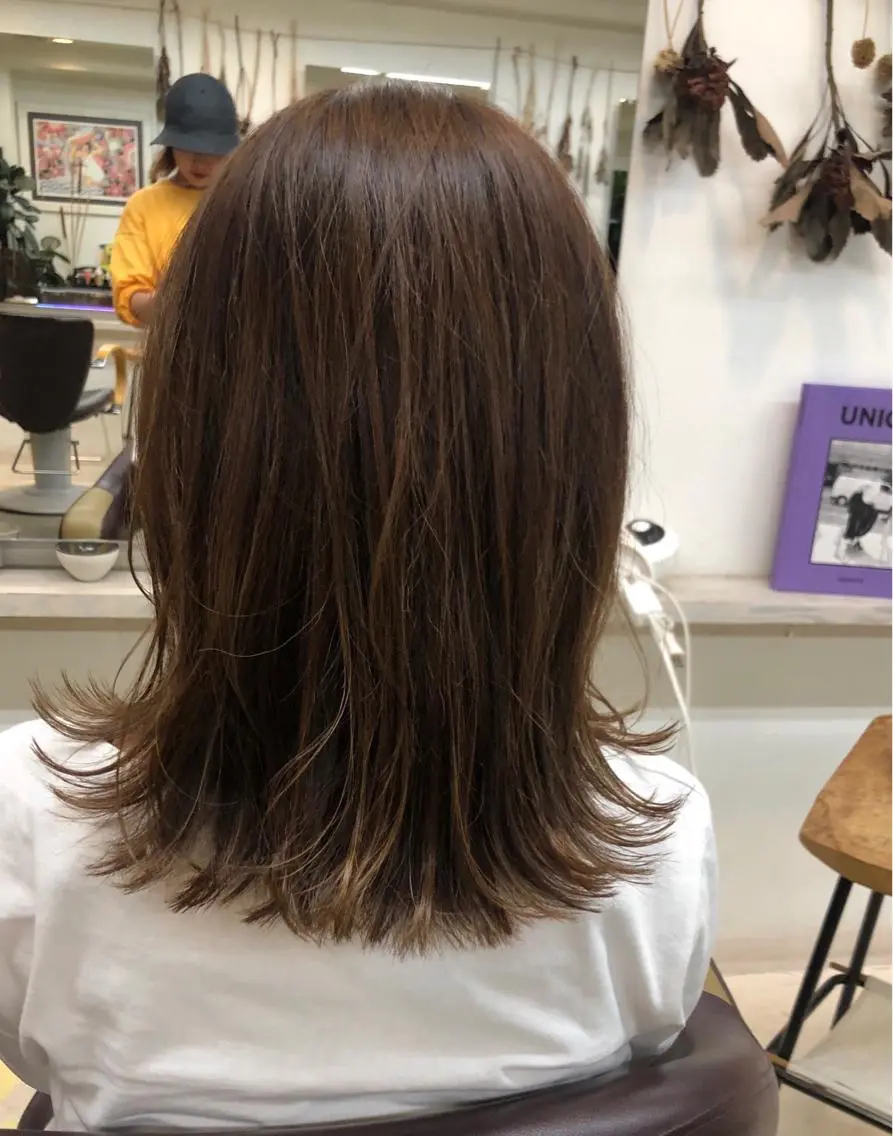 ミディアム ハイライト Moca 〰️のヘアスタイル