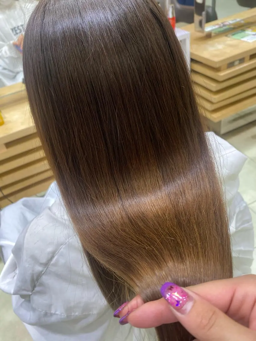 ロング カラー ヘアアレンジ TSUNA 🌙 Lim 五反田のマツエク・マツパデザイン