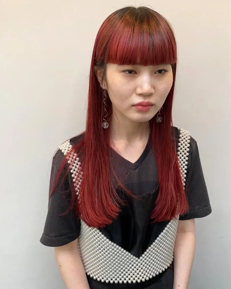 ロング カラー tonari 梅田、中崎町のヘアスタイル