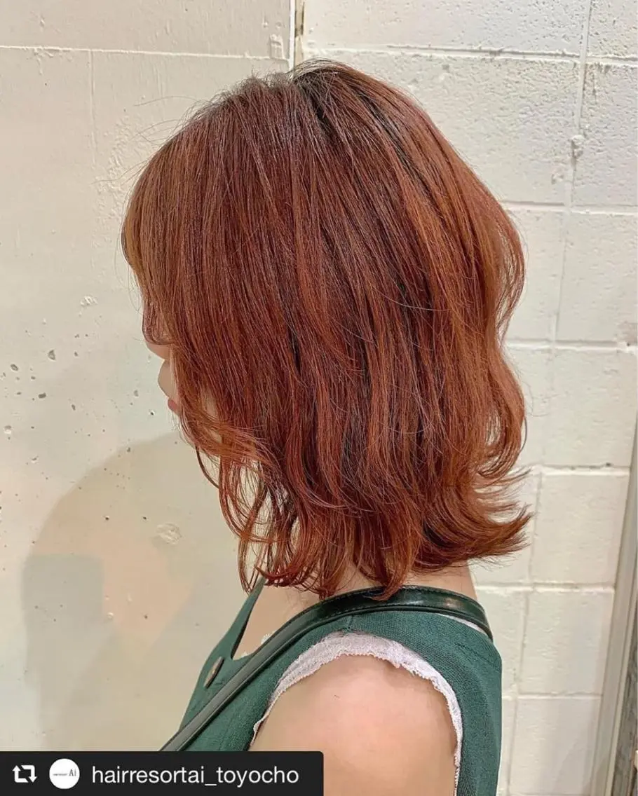 ミディアム カラー メッシュ&パーマ特化 🔥山田雄大🔥のヘアスタイル