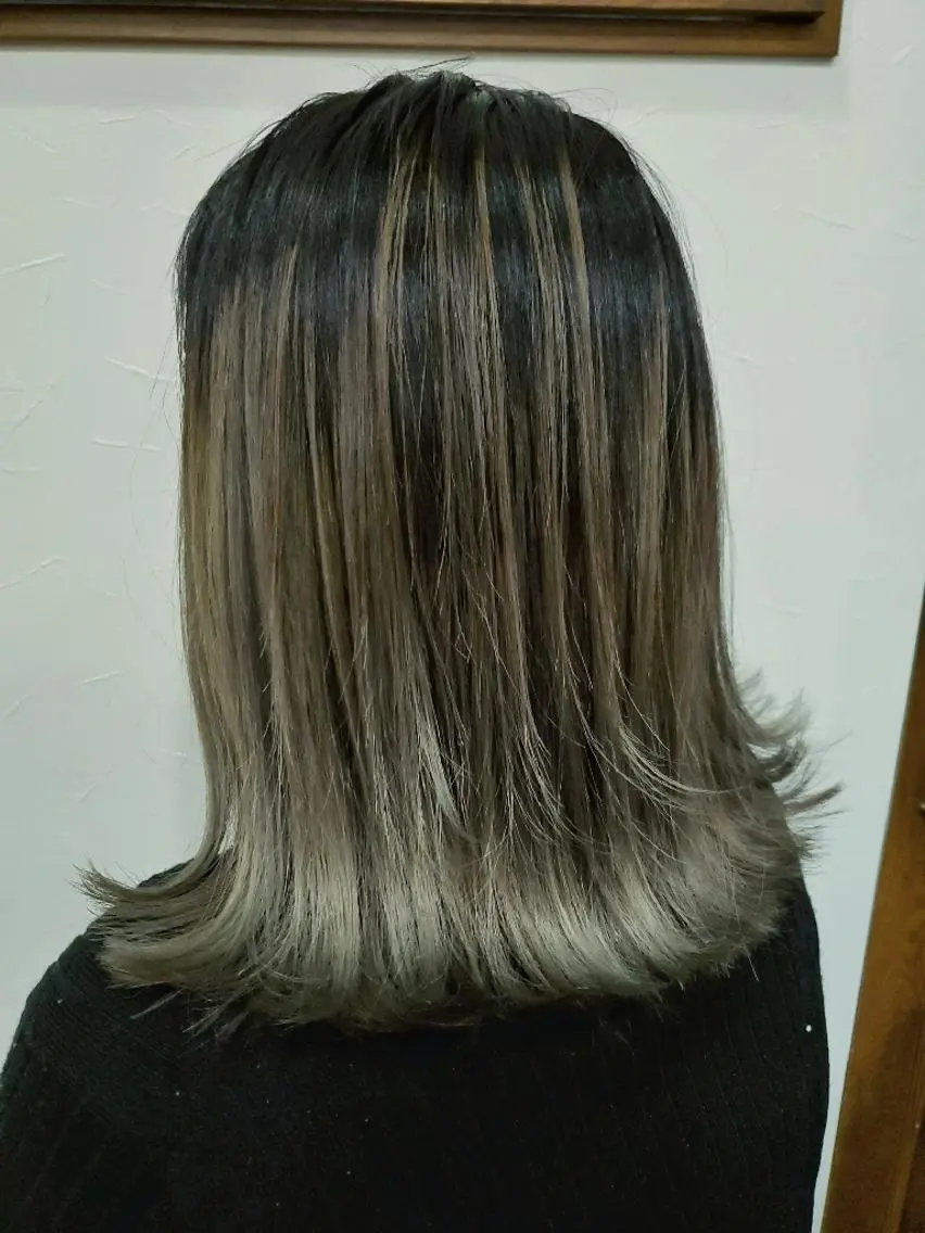 ロング カラー パーマ ヘアアレンジ メンズ メンズハイライト グラデーションカラー ハイライトカラー ハイライト まとまり💯悩み改善 ★松本尚弥★店長のヘアスタイル