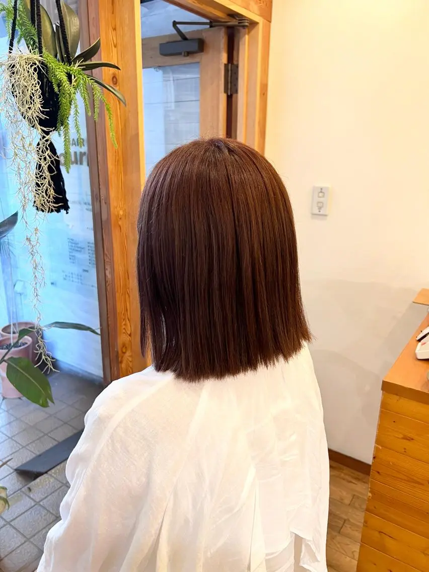 ミディアム カラー ピンクカラー バイオレットカラー GOURIKI jr 🌿‬MIKUのヘアスタイル