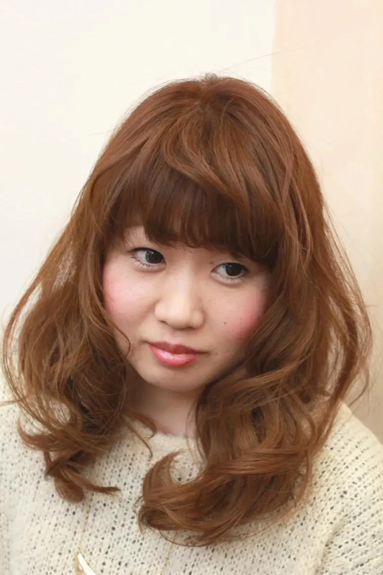 セミロング ロング カラー ベージュカラー レイヤーカット 田邊 仁美のその他イメージ