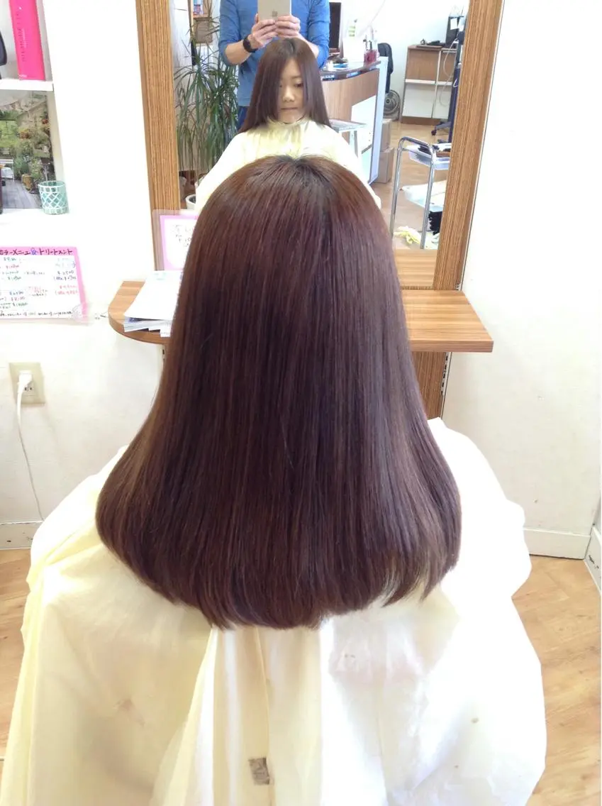 セミロング 酸性ストレート 高畑×縮毛矯正 松下直揮のヘアスタイル