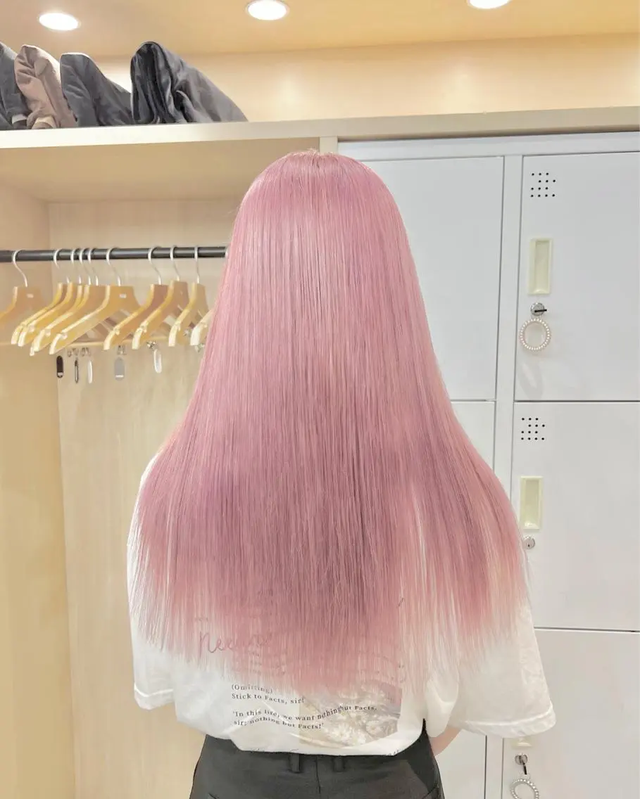 ロング カラー ピンクカラー ホワイトピンク 髪質改善ストレート sotaのヘアスタイル