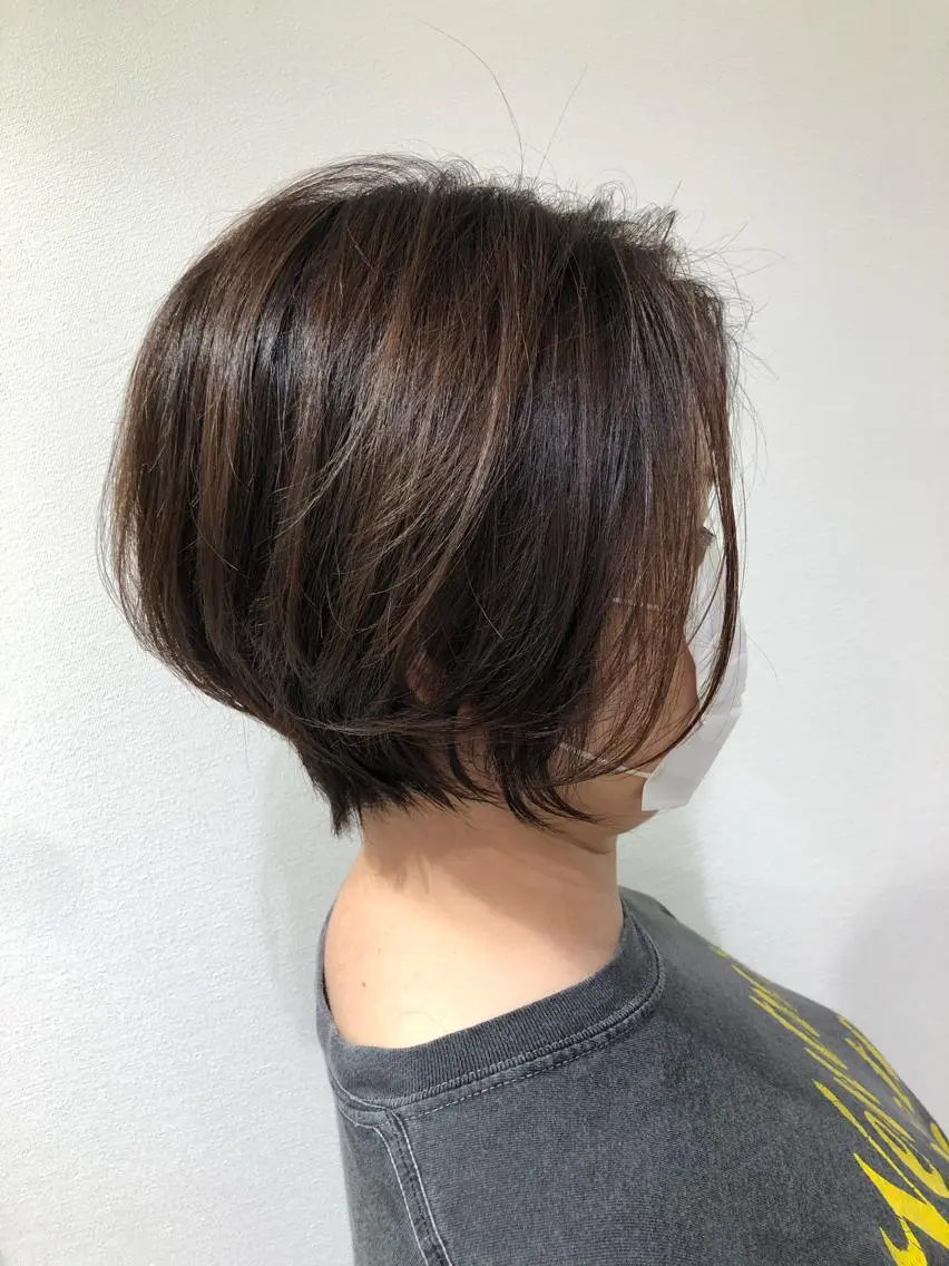 ショート カット ヘアカラー トリートメント 大人女性のショート ・ボブ✂︎沼尻典祥のヘアスタイル