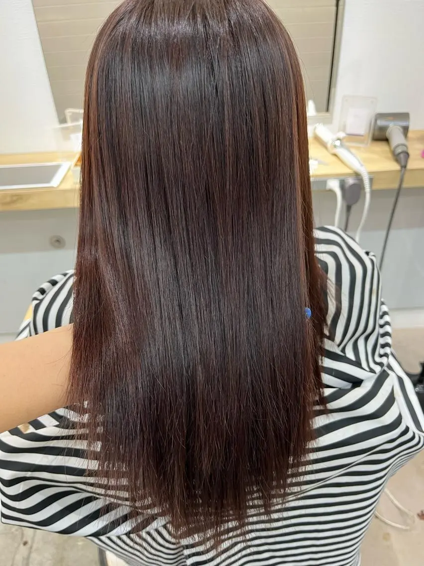 セミロング カラー ヘアカラー トリートメント 🌼sunc HINAMI🌼のヘアスタイル